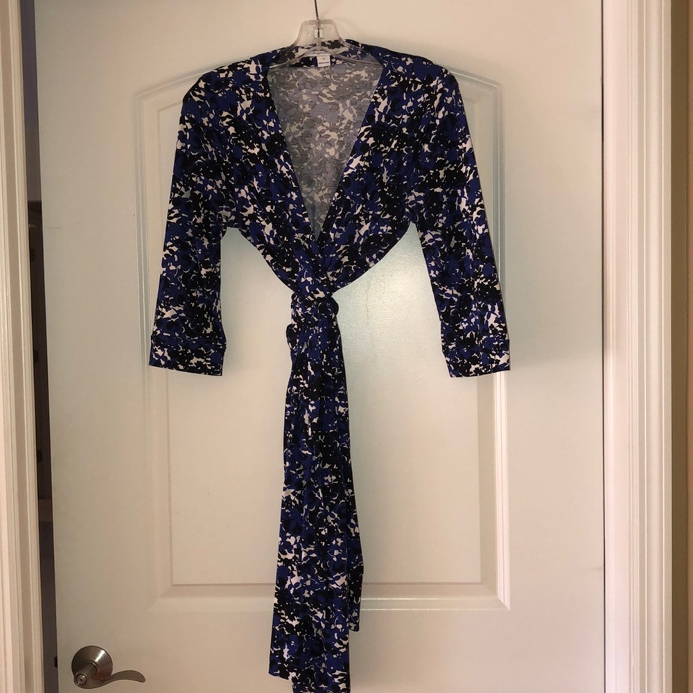 Diane Von Furstenberg wrap dress floral midi